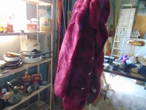 lot 3732 image: Vintage Coat - Ladies - RedMauve