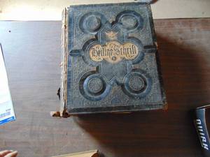 lot 3749 image: Vintage German Bible - See Damage