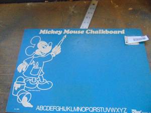 lot 3695 image: Mickey Mouse Chalkboard