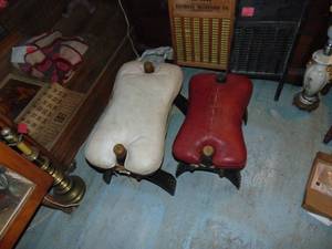 lot 3776 image: Pair of Camel Saddles