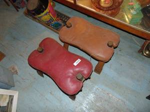 lot 3777 image: Pair of Camel Saddles
