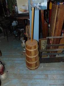 lot 3778 image: Wooden Mixer - Churn 
