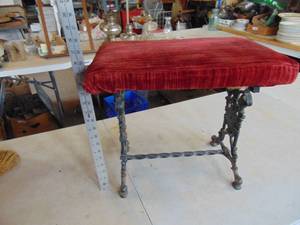 lot 3780 image: Cast Stool - Recovered - 1 Foot needs repair