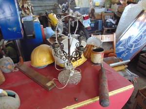 lot 3872 image: Glass Based Table lamp -
