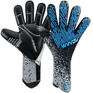lot 10064 image: WVVOU Soccer Goalie Goalkeeper Gloves for Youth & Adult, Enhanced Latex Palm Grip, Breathable Knitted Fabric, Suitable for Game & Training, Blue, Size 10