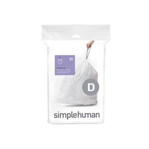 lot 10074 image: simplehuman CW0163 20L, 20 Liners, White �� Code D