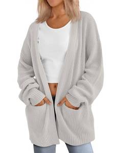 lot 10077 image: LILLUSORY Womens Cardigan Sweater Fall Fashion Outfits Clothes 2025 Teacher Work Office Old Money Long Oversized Winter Travel Cozy Chunky Knit Winter Essential Business Casual Clothing