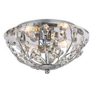 lot 1059 image: 12 Inch Crystal Ceiling Light, Silver Chrome Flush Mount Ceiling Lights, 2-Light Modern Lighting Fixture Flush Mount for Living Room, Dining Room, Bedroom, Kitchen, Hallway, Entryway,XDD012-2-CH-1