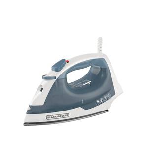lot 1103 image: BLACKDECKER Easy Steam Compact Iron for Clothes, Automatic Shutoff, Nonstick Plate, Light Weight, 1200 Watts
