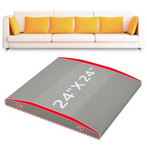 lot 1105 image: HAVARGO Couch Cushion Support High Density Foam 24X24X2.4 Inches Sofa Couch Supports for Sagging Cushions Light Grey 1Pc with Anti Slip Mesh Fabric