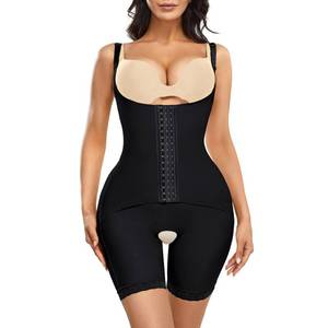 lot 2234 image: YERKOAD Shaper Bodysuit for Women, High Waist Double Tummy Control Shapewear Butt Lifter Fajas Waist Trainer Shorts(Large, Black)