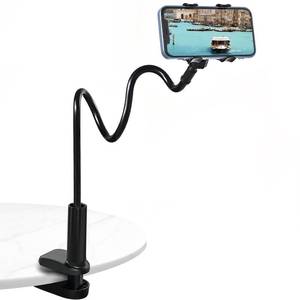 lot 2239 image: Gooseneck Phone Clamp Mount for Bed, 360° Flexible Arm, Heavy Duty & Stable, Anti-Slip Silicone Grip, Universal for 4��7 Smartphones, Compatible with iPhone 151413 Pro Max, Samsung Galaxy S23S22