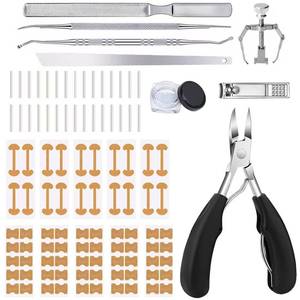 lot 2240 image: CHEMAILON Professional Ingrown Toenail Correction Kit - Stainless Steel Ingrown Toenail Clippers, Correction Patches, Lifter & Tools for Ingrown Toenail Treatment, Home Pedicure Solution