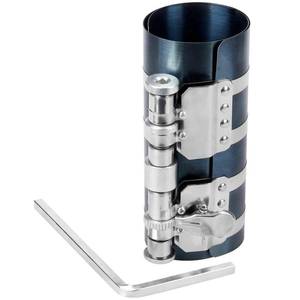 lot 2257 image: 6�� Piston Ring Compressor, Adjustable Ratchet Piston Installer Tool Removal Tool Installation Compressing Capacity 2.4��to 7.6��,Blue