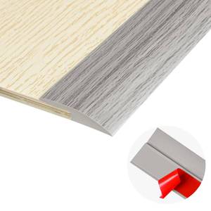 lot 2269 image: 3.3Ft Carpet Floor Transition Strip, Self Adhesive Floor Edging Trim Strip, PVC Threshold Cover for Doorway, Floor Divider Strip Suitable for Threshold Height Less Than 5 mm - Gray Forest