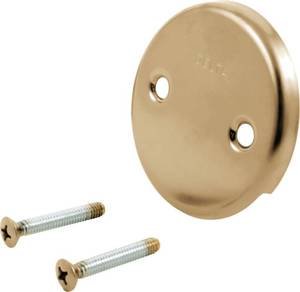 lot 2288 image: Delta Faucet RP31556CZ Overflow Plate and Screws, Champagne Bronze