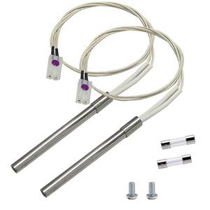 lot 2297 image: YAOAWE 2 Pack Hot Rod Igniter Kit Replacement for Pit Boss, Pellet Grill Igniter Rod Heating Element Compatible with Pitboss, for Traeger & Camp Chef Grill, with 2 Fuses