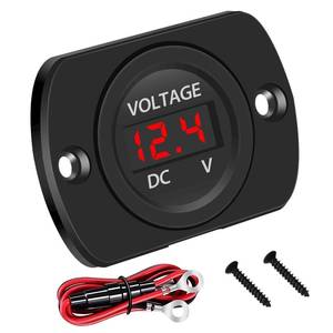lot 2299 image: Linkstyle DC 12V Battery Voltage Gauge, Waterproof Battery Voltage Meter with LED Digital Display Voltmeter for Car Boat Marine Motorcycle Truck