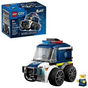 lot 2302 image: LEGO City Rides �� Police Truck Building Toy for Kids - Pretend Play Set for Boys & Girls, Ages 5 - with Police Officer Junior Minifigure - Gift Idea for Birthdays - 60481