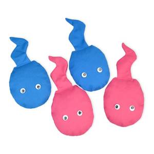 lot 2308 image: 4 Pack Bean Bags for Cornhole Baby Shower Bachelorette Bachelor Gender Reveal Party Cornhole Bags