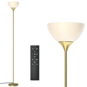 lot 4342 image: PESRAE Floor Lamp, Remote Control with Stpeless Color Temperatures and Brightness, Torchiere lamp for Bedroom, Living Room, Bulb Included