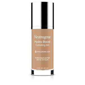 lot 4351 image: Neutrogena Hydro Boost Hydrating Tint Foundation Makeup for Dry Skin, with Hyaluronic Acid, Lightweight Oil-Free Water Gel, Non-Comedogenic, 60 Natural Beige 1.0 fl. oz