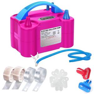 lot 4378 image: Growsun Balloon Pump Electric 110V 600W Balloon Garland Arch Kit Air Blower Inflator for Party Balloons Decoration Baby Shower Tape Strip Include