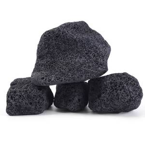 lot 5620 image: FISCAPE 2-6 Inches Large Natural Black Lava Rock 4 PCS Aquarium Rocks for Aquascaping, Aquarium Landscaping, Terrariums, Fish Tank Decoration, Vivariums, Paludarium, Reptile and Amphibian Enclosures