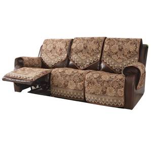 lot 5624 image: LUFEIJIASHI Waterproof Recliner Sofa Covers Non-Slip Recliner Couch Covers for 3 seat, Split Washable Jacquard Reclining Couch Covers Furniture Protecto (Brown, 3 Seater)