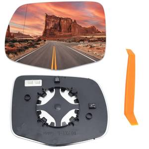 lot 5663 image: vefix Left Driver Side Heated Mirror Glass Compatible with 2016-2022 Honda Pilot 2017-2024 Ridgeline 2019-2024 Passport Left Side LH Rear View Mirrors Replacement with Backing Plate