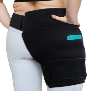 lot 6273 image: Comfytemp Large Hip Ice Pack Wrap for Sciatica, Hip Replacement, Reusable Gel Ice Packs for Injuries, Fracture, Pain Relief, Cold Compress Hip Brace Physical Therapy Recovery (LXL) - Black