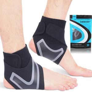 lot 6280 image: beister 1 Pair Ankle Support Breathable Neoprene Compression Ankle Brace for Men and Women, Elastic Sprain Foot Sleeve for Sports Protect, Arthritis, Plantar Fasciitis, Achilles tendonitis, Recovery