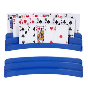 lot 6321 image: A2 Pack Three-Layer Design Playing Cards Holders��Playing Card Holder for Kids Adults Hands Free Card Holder for Family Card Game Nights Poker Parties