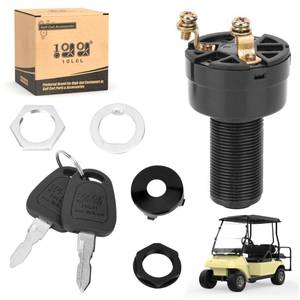lot 6322 image: A10L0L Golf Cart Starter Ignition Key Switch for Club Car DS 1996-up 36V or 48V Electric Golf Cart, OEM# 101826201