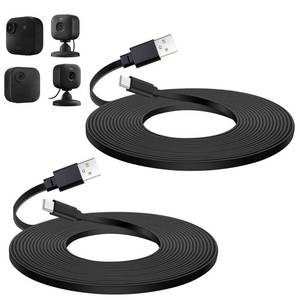 lot 6345 image: 2Pack 25FT Power Cable Only work for Blink Outdoor 4(4th Gen),Blink Mini2,Blink Outdoor 2K,Flat Type C Extension Cable Continuously Charging Your Blink Cam,Long USB C Cable (Not Micro USB Adapter)