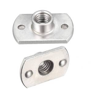 lot 6348 image: uxcell Weld Nuts,M6 Tab Base UNC Carbon Steel Machine Screw 2 Projection Silver 10Pcs