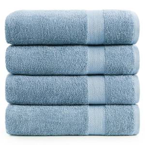 lot 6362 image: LANE LINEN 100% Ring Spun Cotton 4 Pack Bath Towels (28x54) - Home Essentials Bathroom Towels Set - Quick Dry, Super Soft & Absorbent Bath Towels - Machine Wash in Cold Water - Cerulean Blue