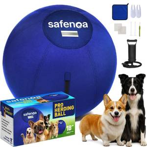lot 6390 image: 18�� Herding Ball for Dogs - Dog Herding Ball with Reflective Tape for Interactive Play, Upgraded Reinforced Shell for Outdoor Training, Herding Ball for Australian Shepherd & Other High-Energy Breeds used
