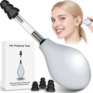 lot 6417 image: Ear Pressure Relief Suction Device, Tinnitus Relief for Ringing Ears, Portable & Effective Ear Pressure Reliever Device, Ideal for Flying, Reduces Tension with 3 Sizes of Earbuds-S7J