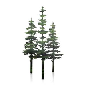 lot 6419 image: noxozoqm Metal Tree Wall Decor,Cabin & Rustic Wall Decor for Home Office Farmhouse, Indoors & Outdoors(Green)