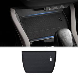 lot 6443 image: JKCOVER Center Console Wireless Charging Protective Non-Slip Mat Compatible with 2025 Subaru Forester Interior Accessories Waterproof Silicone Protection Pad Black