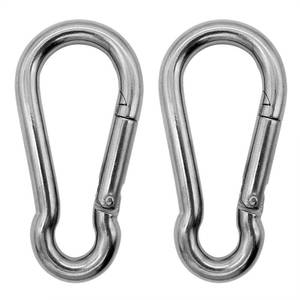 lot 6461 image: Outmate 316 Stainless Steel Carabiners -5.5 inch Heavy Duty, Durable & Rust-Free Clips for Gym, Swing, Dog Leashes, Hammocks, Keychains, and More(316,M12,Pack of 2)