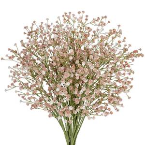 lot 6463 image: A10 Pack Babys Breath Artificial Flowers Bulk 3 Branches Faux Baby Breath Plastic Flowers Fake Gypsophila Flower Arrangement Fake Flowers Bouquet for Wedding Home Decor Fall White Baby Breath