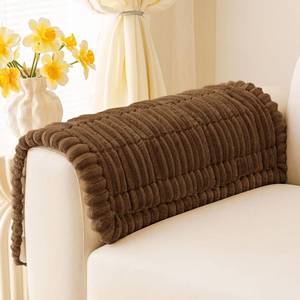 lot 6468 image: hyha Couch Covers for Dogs Washable, Non Slip Plush Dog Sofa Protectors, Fuzzy Pet Couch Covers for 3 Cushion Sofa Pet Friendly (Brown, 27.6 x 27.6)