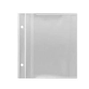 lot 6486 image: 100 Sheets Small Photo Album Refillable Sleeves for 4x6,Flip Mini Photo Book Cards Postcards Clear Refills Pages with 2 Hole 100 Pages Holds 200 Pictures,Plastic Picture Album Binder Inside Sleeve