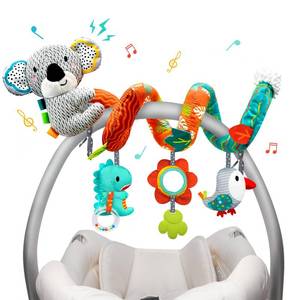 lot 12183 image: XIXILAND Car Seat Toys Baby Toys 0-3 Months Developmental, Stroller Toys Infant Toys 0-6 Months Newborn Toys, Carseat Toys for Infants 0-12 Months with Teether (Only Dinosaur)
