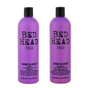 lot 12192 image: Tigi Tigi Bed Head Dumb Blonde Shampoo & Reconstructor Conditioner Duo Pack, 50 Oz
