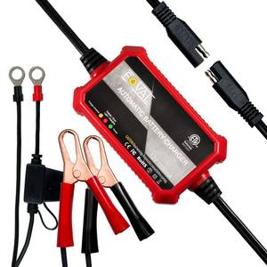 lot 12202 image: Foval Automatic Trickle Battery Charger 12V 1000mA Smart Battery Charger