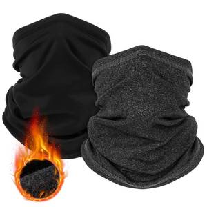 lot 12232 image: LUOLIIL VOE 2 Pack Winter Neck Gaiter Warmer for Men & Women, Windproof Face Cover Soft Fleece Face Mask Scarf for Cold Weather Outdoor Sports Skiing Cycling