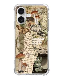 lot 12240 image: Mofreore Nature Aesthetic Cottagecore Phone Case Compatible with iPhone 16, Scrapbook Artwork Phone Cover for iPhone 16, TPU Bumper Phone Case